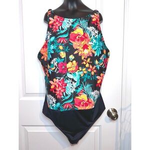 Ocean Water black one piece swimsuit